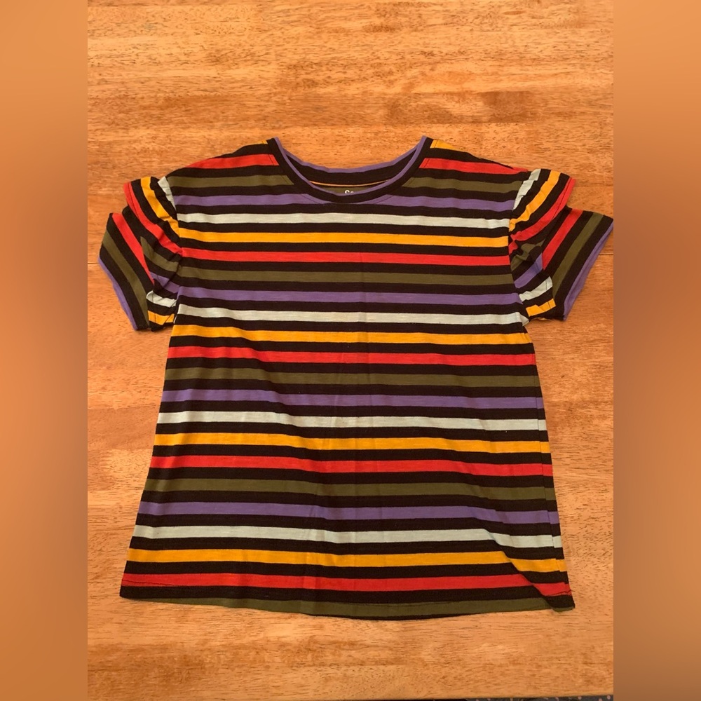SO Multicolor Striped Kids Tee